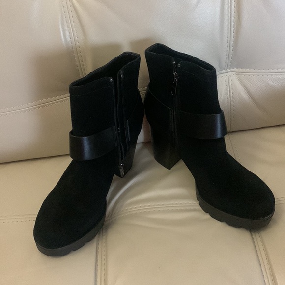 Karl Lagerfeld Platform Leather Booties Size 8 NIB - Picture 8 of 11